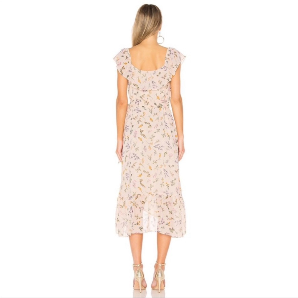 *SOLD* Rebecca Minkoff Jessica Ruffled Floral-Print Midi Wrap Dress - Picture 5 of 14